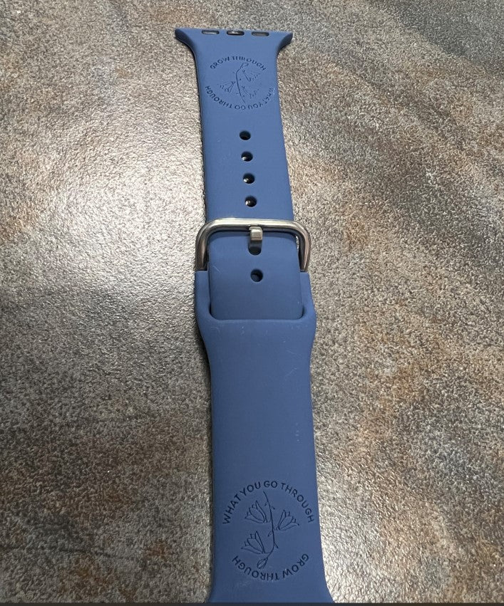 Engraved Silicone Watch Bands