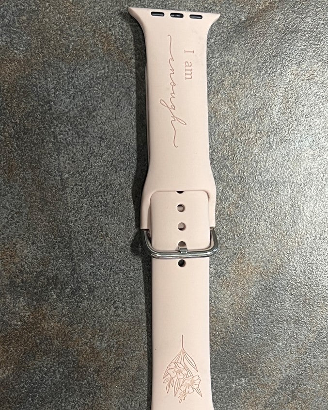 Engraved Silicone Watch Bands