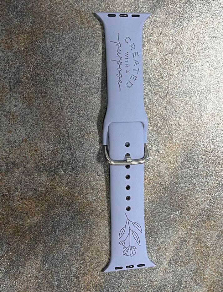 Engraved Silicone Watch Bands