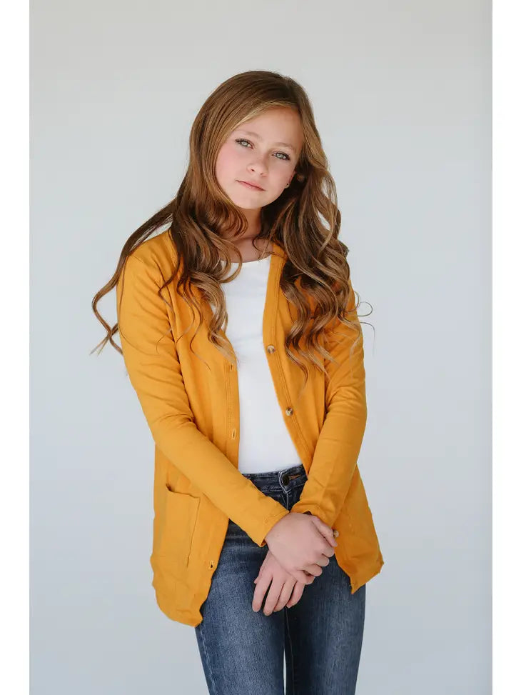 Toddler & Kids Knit Cardigan - Unisex Cotton Blend Sweater - Dark Mocha