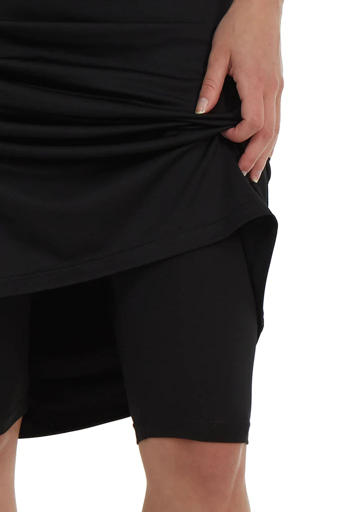 Quick-Dry 26" High-Waisted Sports Skirt with Shorts